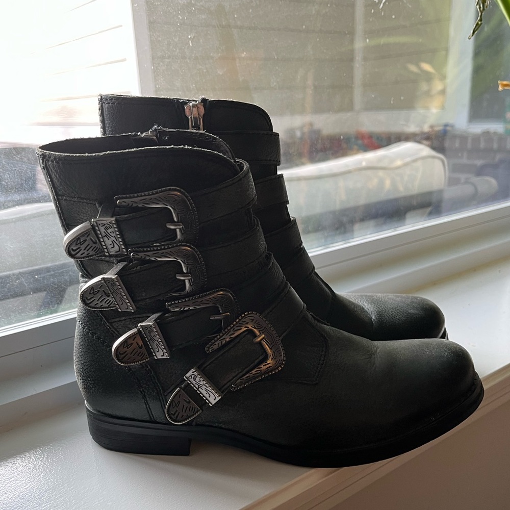 Jeffrey Campbell Moto Boots